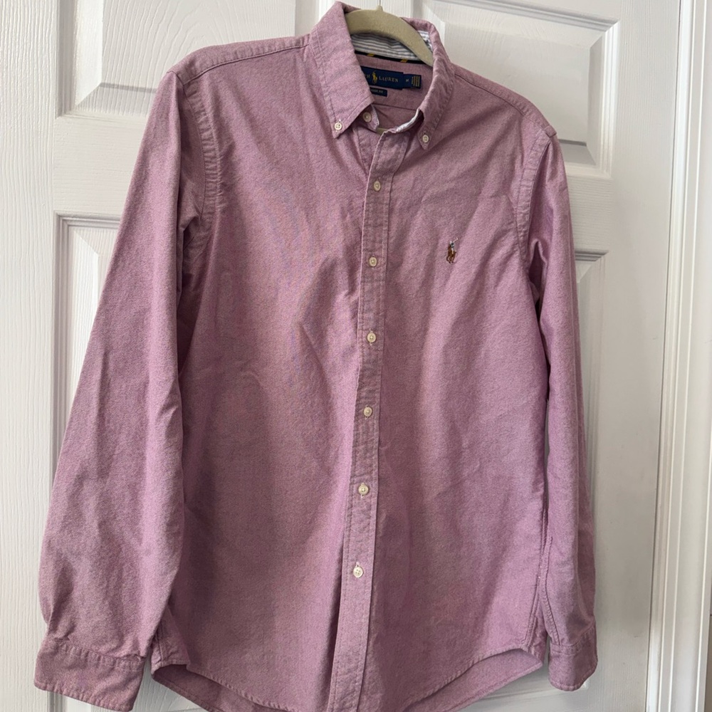 Polo by Ralph Lauren Men's Dusty Pink Button-Down Oxford Shirt